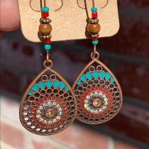 Boho Mandala Earrings NWT